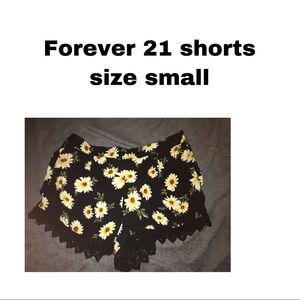 Forever 21 sunflower shorts